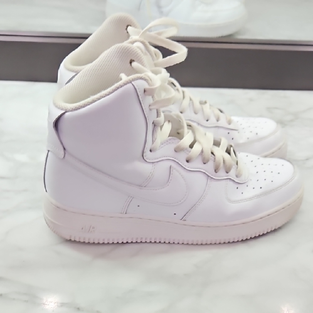 Nike Men's White Air Force 1 High-Top Sneakers